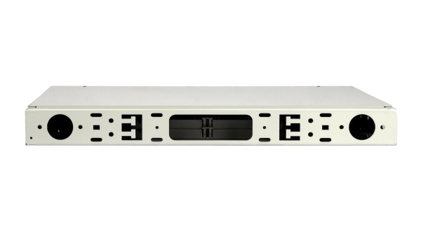Кросс оптический 19" (ШКОС) укомплектованный на 24 LC Duplex портов (комплект с адаптерами и шнурами)