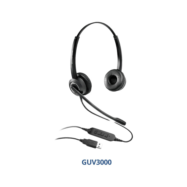 Grandstream GUV3000 USB-гарнитура, наушники для IP-телефона, ноутбука, компьютера