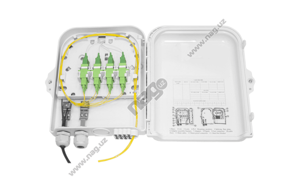 Optik tarqatish qutisi SNR-FTTH-FDB-08J