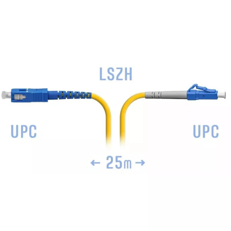 Optik yamoq simi LC/UPC-SC/UPC SM 25 metr