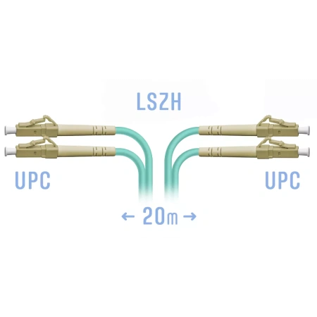 Optik patch-kord LC/UPC MM 30m