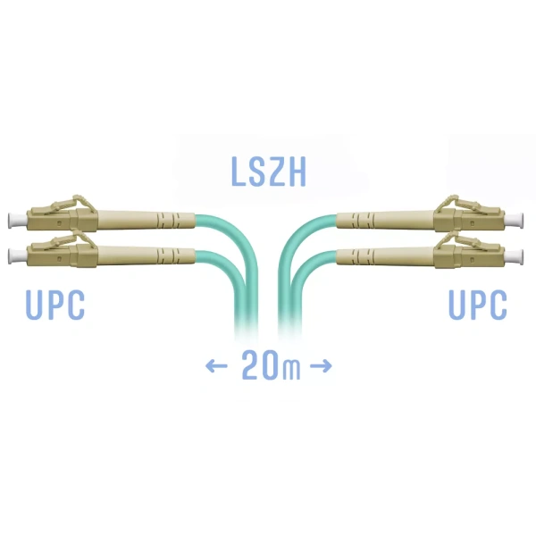 Optik patch-kord LC/UPC MM 30m