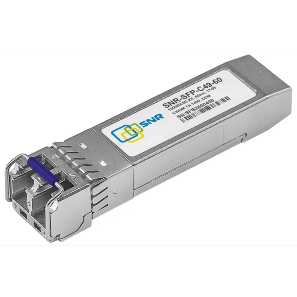 SFP CWDM optik moduli, uzatish masofasi 60 km gacha (17 dB), 1490 nm.
