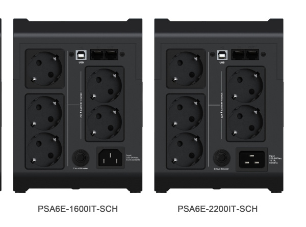 ИБП Vertiv PowerUPS 200 Essential PSA6E-1600IT-SCH, 1600VA