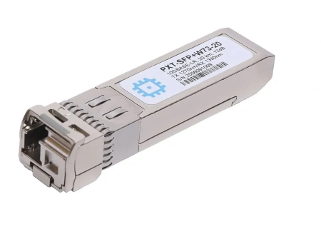 SFP+ WDM moduli, uzatish masofasi 20 km gacha (12 dB), 1270 nm.