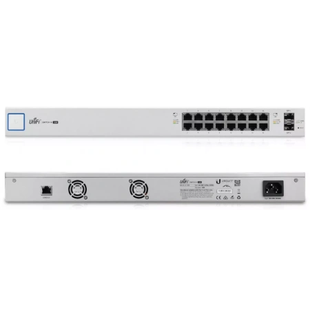 Ubiquiti UniFi Switch PoE на 16 портов, 150W