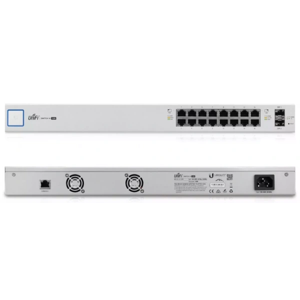 Ubiquiti UniFi Switch PoE на 16 портов, 150W