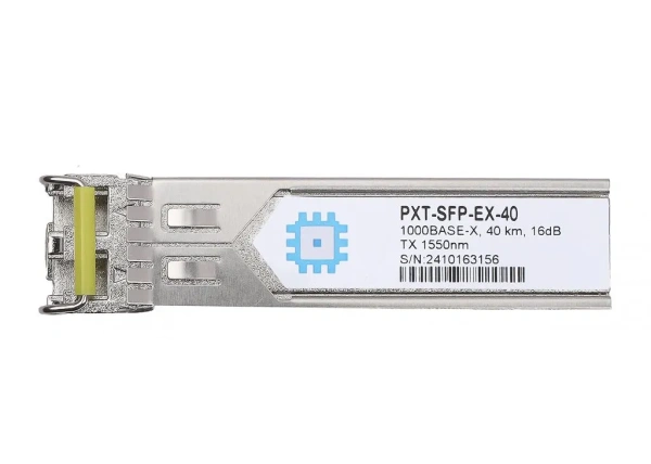 SFP optik moduli, uzatish masofasi 40 km gacha (16 dB), 1550 nm.