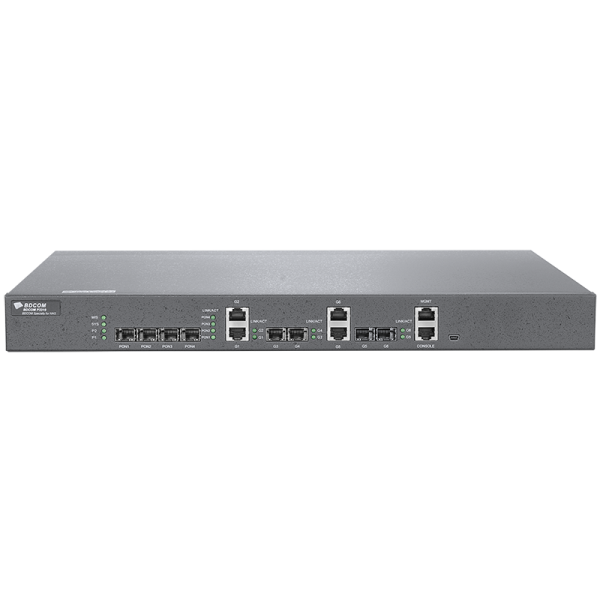 OLT BDCOM 3310 4 ta GEPON (SFP) portlari, 2 ta kombinatsiyalangan portlar, 2xSFP, 2xRJ-45, 2 ta AC quvvat manbai, FEC