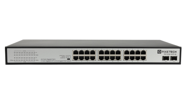 Неуправляемый PoE коммутатор Pixietech PXT-S1501-24TP-2S