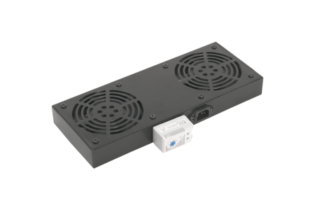 Pixietech devorga o'rnatiladigan shkaflar uchun ventilyator paneli, 2 ta ventilyator x 12 sm