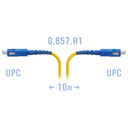 Optik patch-kord SC/UPC SM 10 metr
