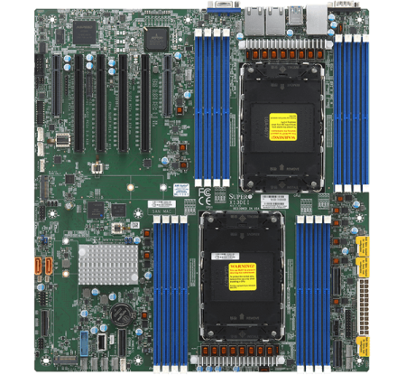 Сервер Supermicro SYS-621P-TR: 2× Xeon Silver 4514Y, 128Gb DDR5-4800 (4×32Gb), 1× HDD 3.5" SATA 8Tb 7,2K