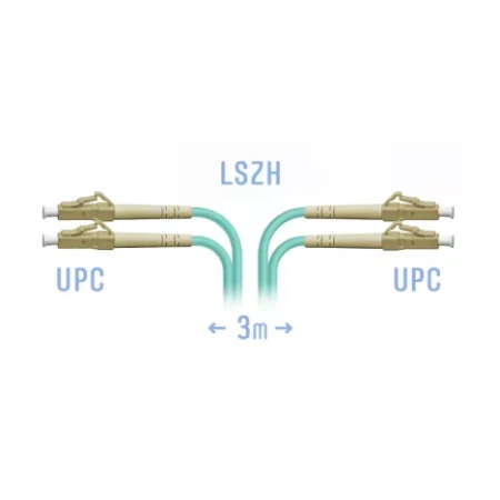 Optik patch-kord LC/UPC-SC/UPC MM 3 metr
