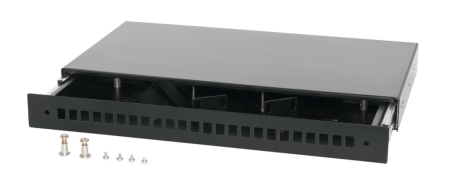 Кросс оптический Pixietech 19" на 24 порта, выдвижной, 1U