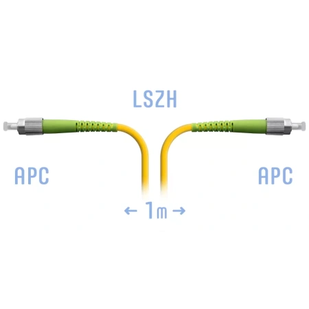 Optik patch-kord FC/APC SM 1 metr
