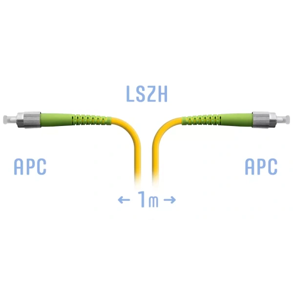 Optik patch-kord FC/APC SM 1 metr