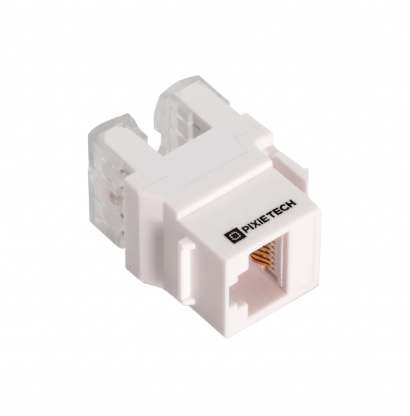Модуль Keystone Jack Pixietech, Cat.6a, горизонтальная заделка