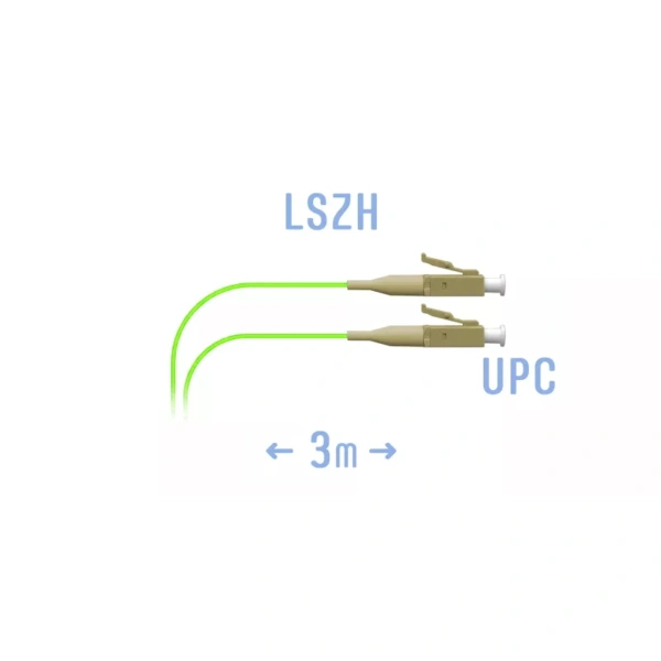 Шнур монтажный оптический LC/UPC-LC/UPC MM, 3 метра