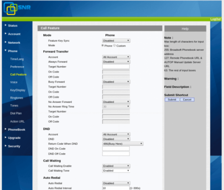 IP-телефон SNR-VP-53