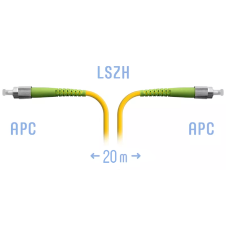 Optik patch-kord FC/APC SM 20 metr