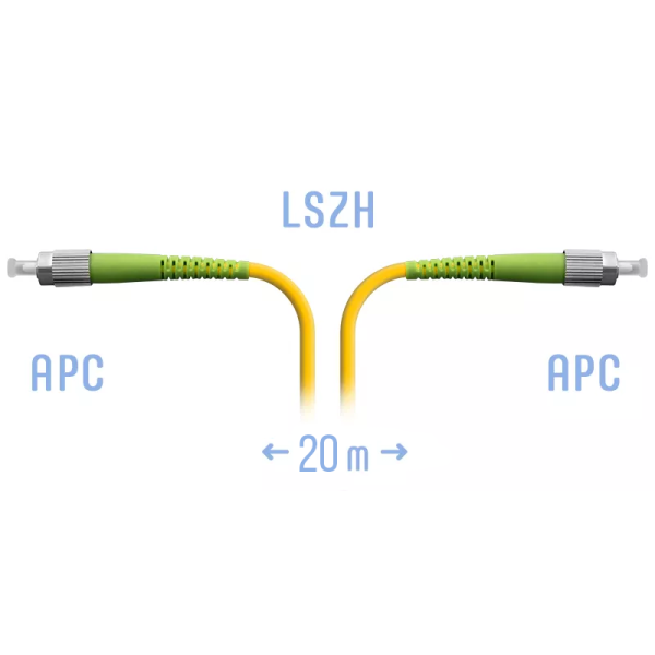 Optik patch-kord FC/APC SM 20 metr
