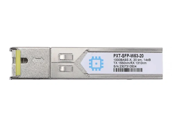 SFP WDM moduli, masofa 20 km gacha (14 dB), 1550 nm.