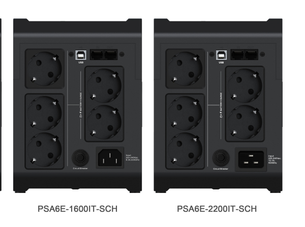 ИБП Vertiv PowerUPS 200 Essential PSA6E-2200IT-SCH, 2200VA