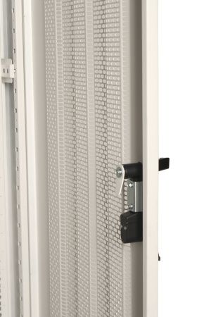 Zaminli shkaf 42U 600*800*2000 mm, teshikli eshik, oq