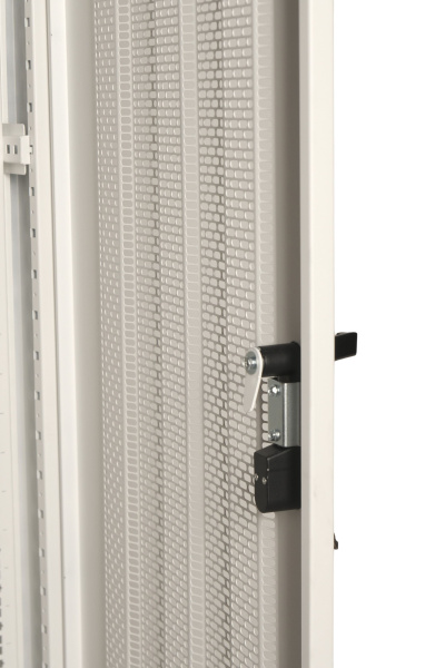 Zaminli shkaf 42U 600*800*2000 mm, teshikli eshik, oq