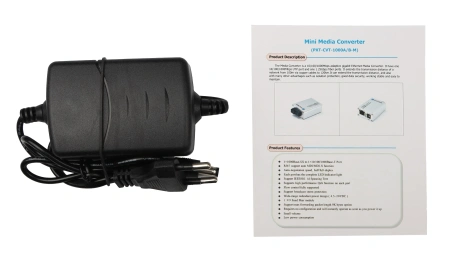 Mediakonverter 10/100/1000Base-T / 100/1000Base-FX, Tx/Rx: 1310/1550 nm