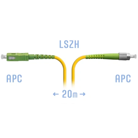 Optik patch-kord FC/APC SM 20 metr