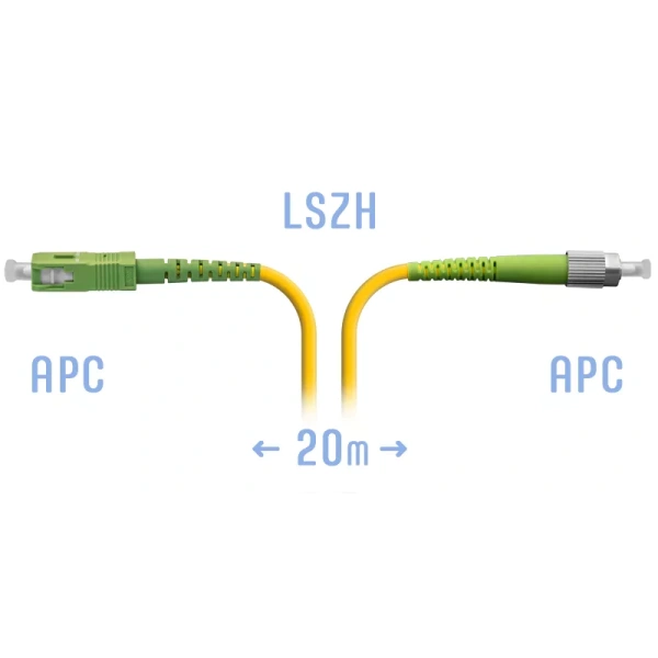 Optik patch-kord FC/APC SM 20 metr