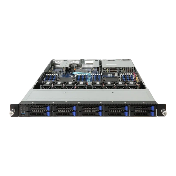 Server Gigabyte R181-2A0, 1U, 2 ta Intel Xeon Platinum 8259CL protsessorlari, 512GB DDR4, 2 ta SSD 800GB