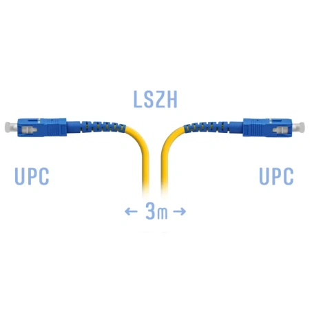 Optik patch-kord SC/UPC SM 3 metr