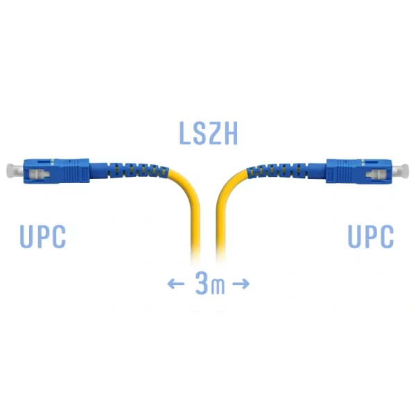 Optik patch-kord SC/UPC SM 3 metr