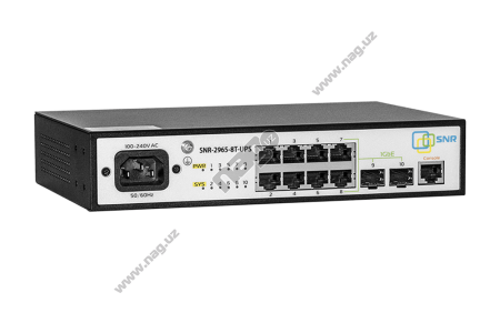 2-darajali boshqariladigan kommutator SNR-S2965-8T-UPS