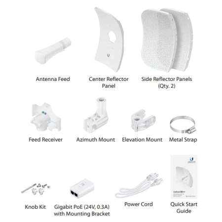 Ubiquiti LiteBeam 5AC Gen2, 5 GHz, 23 dBi simsiz radioko‘prik
