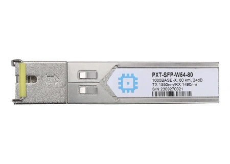 SFP WDM moduli, uzatish masofasi 80 km gacha (24 dB), 1490/1550 nm.