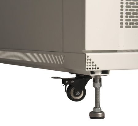 Zaminli shkaf 42U 600*800*2000 mm, teshikli eshik, oq