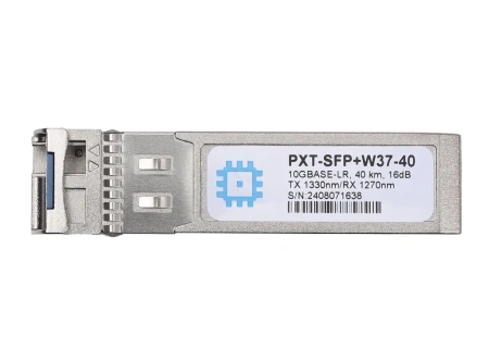 SFP+ WDM moduli, uzatish masofasi 40 km gacha (16 dB), 1330 nm.