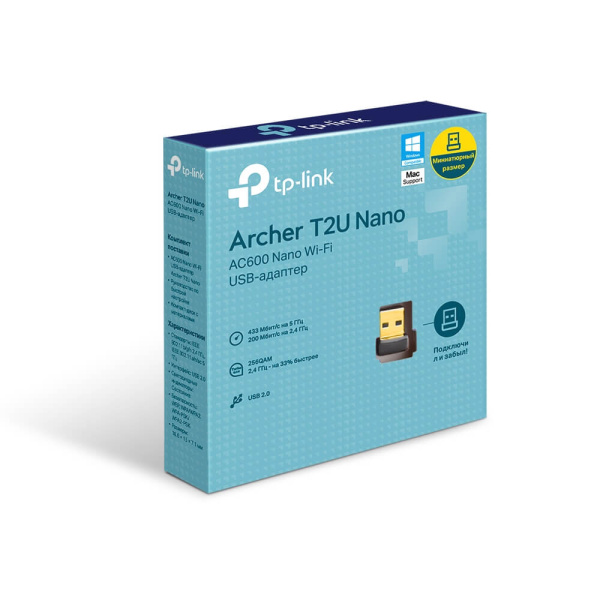 Wi-Fi USB-адаптер Archer T2U Nano