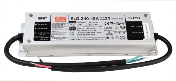 Quvvat manbai o'rtacha quduq AC/DC 48V (ELG-240-48A-3Y)