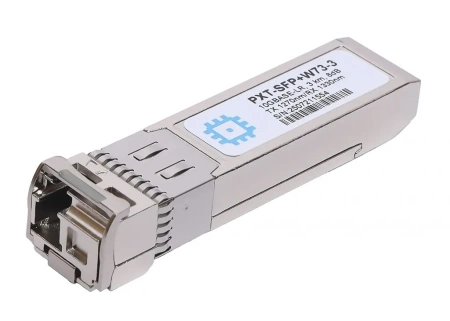 SFP+ WDM moduli, uzatish masofasi 3 km gacha (5 dB), 1270 nm.