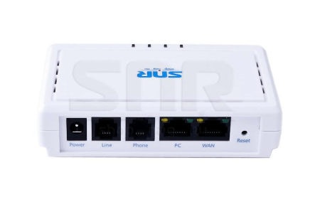 VoIP shlyuzi SNR, 1 FXS, 1 PSTN-Passhrough, 2 RJ45, 1 SIP hisobi