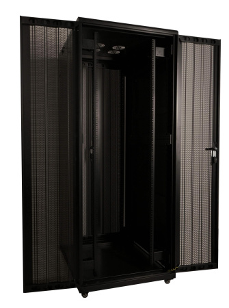 Шкаф напольный 42U 800*1000*2000 мм, двойная дверь