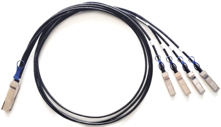 Модуль 100G, QSFP28 - 4 x SFP28 Direct Attach, дальность до 1 м