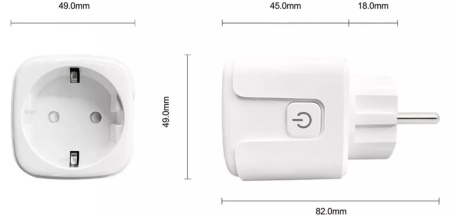 Розетка с энергомониторингом Tuya Smart Wi-Fi