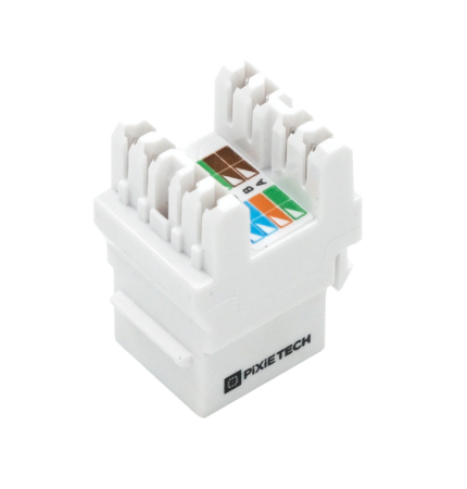 Модуль Keystone Jack Pixietech, Cat.5E, горизонтальная заделка