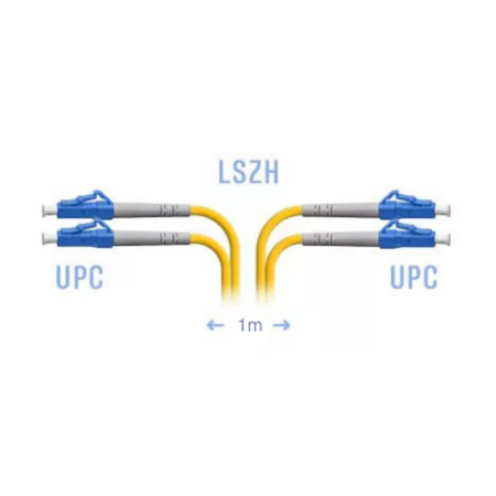 Optik patch-kord LC/UPC SM Duplex 1 metr